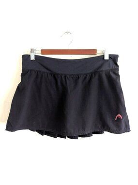 HEAD Black Tennis Skirt with Pink Undershorts M